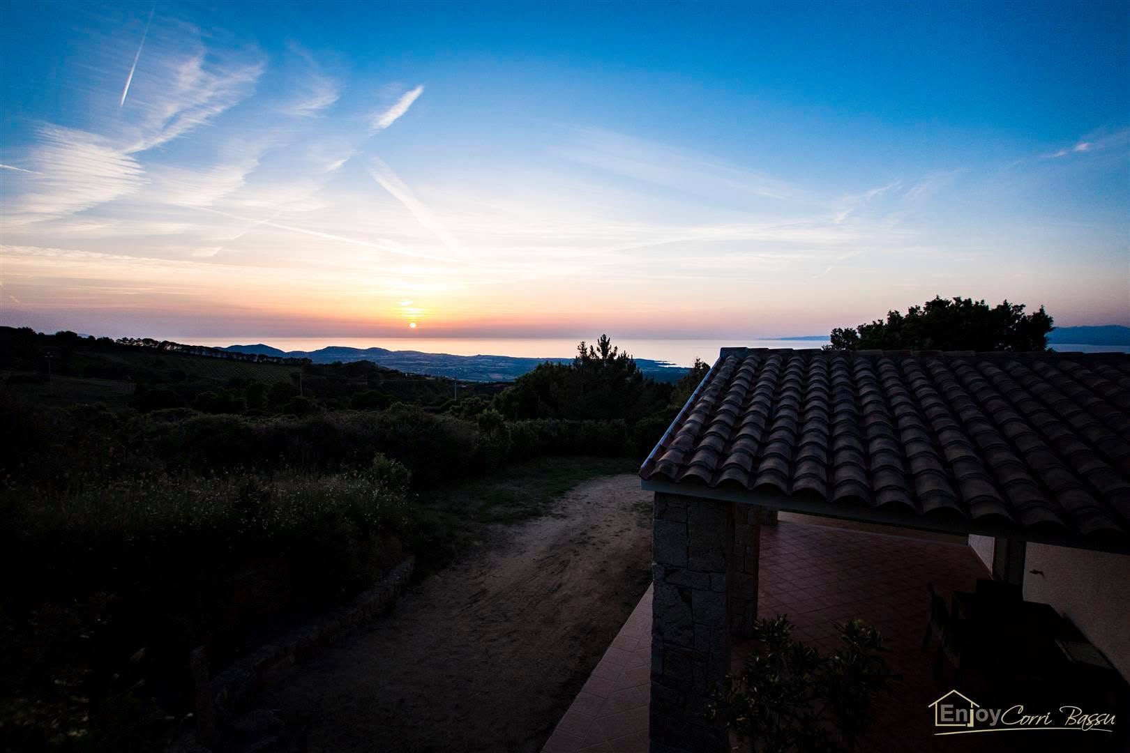 Tramonto sul mare da Corribassu